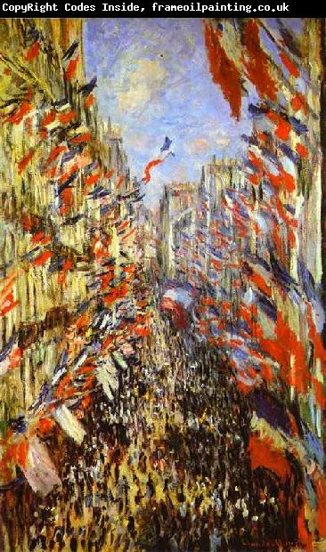 Claude Monet La Rue Montorgueil,
